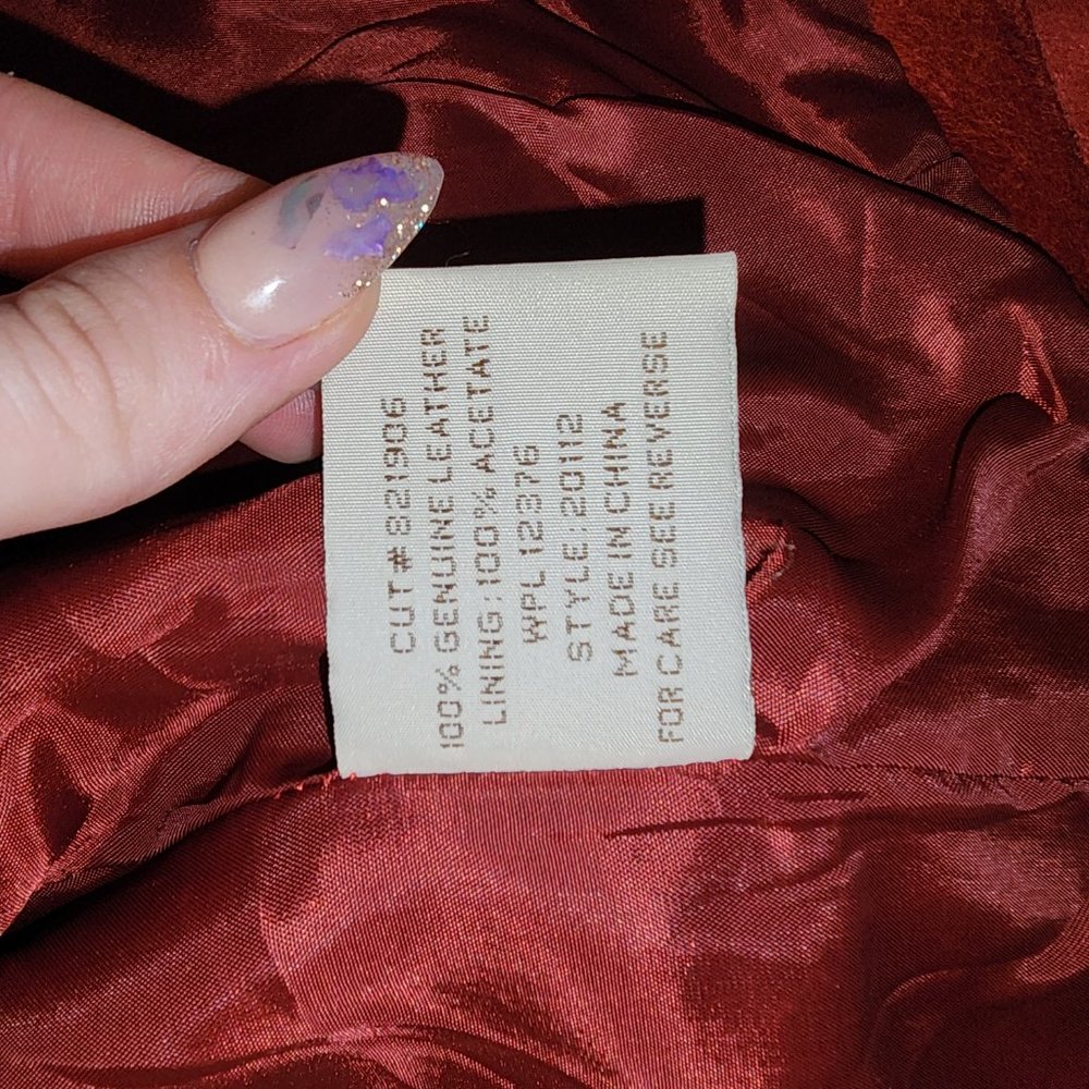 Red Leather Jacket - Picture 6 of 6
